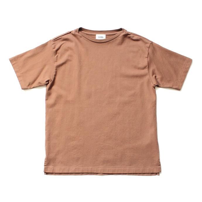 141608349 blurhms ROOTSTOCK / Middle-Weight & Super Soft Boat-Neck S/S BHS-RKSS19002 - Light Brown 01