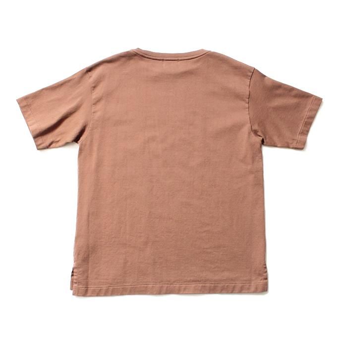 141608349 blurhms ROOTSTOCK / Middle-Weight & Super Soft Boat-Neck S/S BHS-RKSS19002 - Light Brown 02