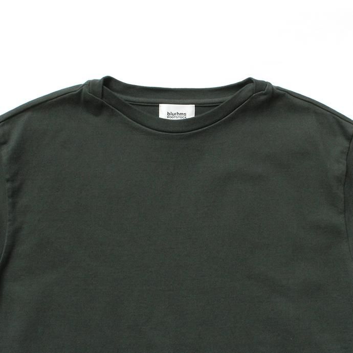 141608361 blurhms ROOTSTOCK / Middle-Weight & Super Soft Boat-Neck S/S BHS-RKSS19002 - Deep Olive 02