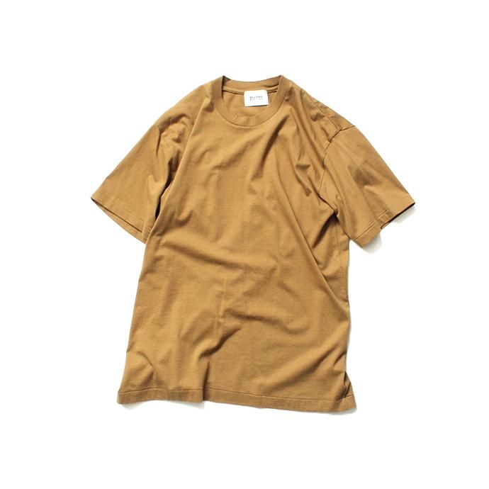 141608546 blurhms ROOTSTOCK / Silk Cotton Jersey Circle-Neck BHS-RKSS17013 - Camel 01