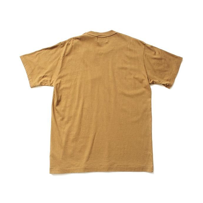 141608546 blurhms ROOTSTOCK / Silk Cotton Jersey Circle-Neck BHS-RKSS17013 - Camel 02