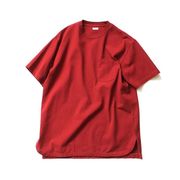 141608619 blurhms / Super Hard Twisted Pocket Long Tee BHS-19SS028 - Deep Red 01