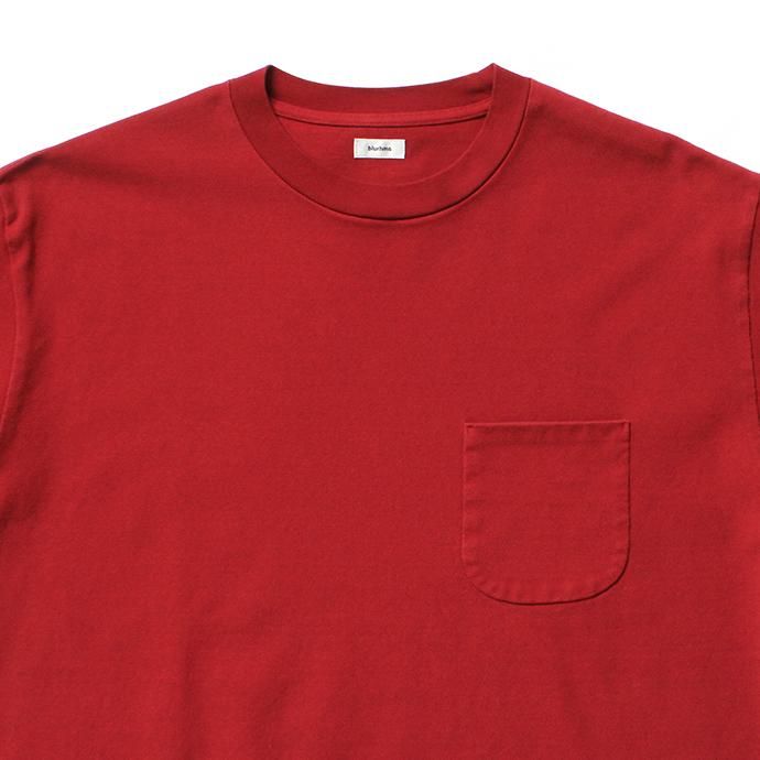 141608619 blurhms / Super Hard Twisted Pocket Long Tee BHS-19SS028 - Deep Red 02
