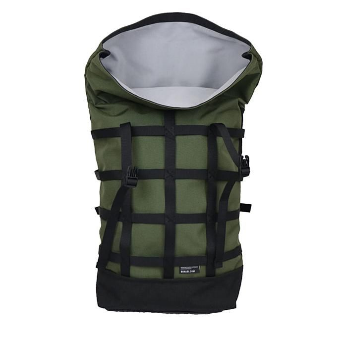 137057258 BRAASI INDUSTRY / WEBBING - 18L Khaki 耐水ロールトップバックパック 02