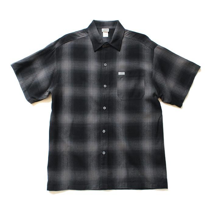 129081963 CalTop / 2000 オンブレチェック S/Sシャツ - Black/Charcoal<img class='new_mark_img2' src='//img.shop-pro.jp/img/new/icons47.gif' style='border:none;display:inline;margin:0px;padding:0px;width:auto;' /> 01