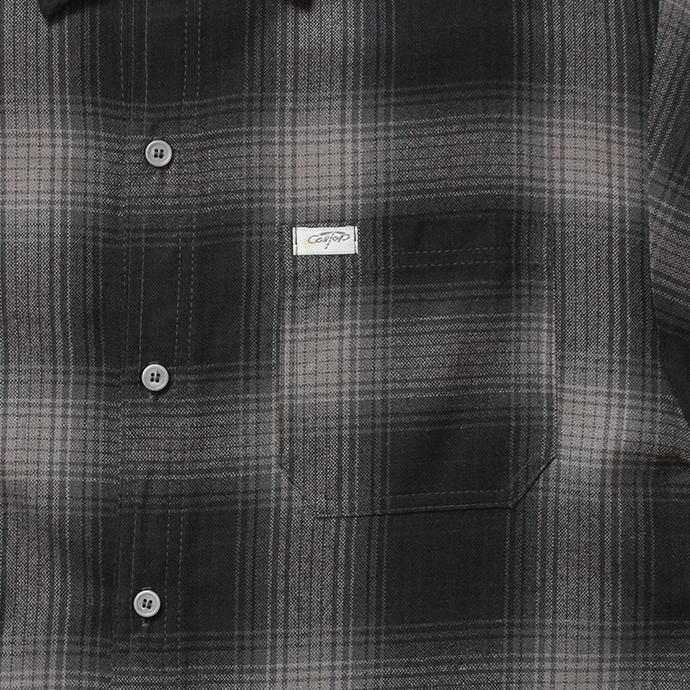 129081963 CalTop / 2000 オンブレチェック S/Sシャツ - Black/Charcoal<img class='new_mark_img2' src='//img.shop-pro.jp/img/new/icons47.gif' style='border:none;display:inline;margin:0px;padding:0px;width:auto;' /> 02