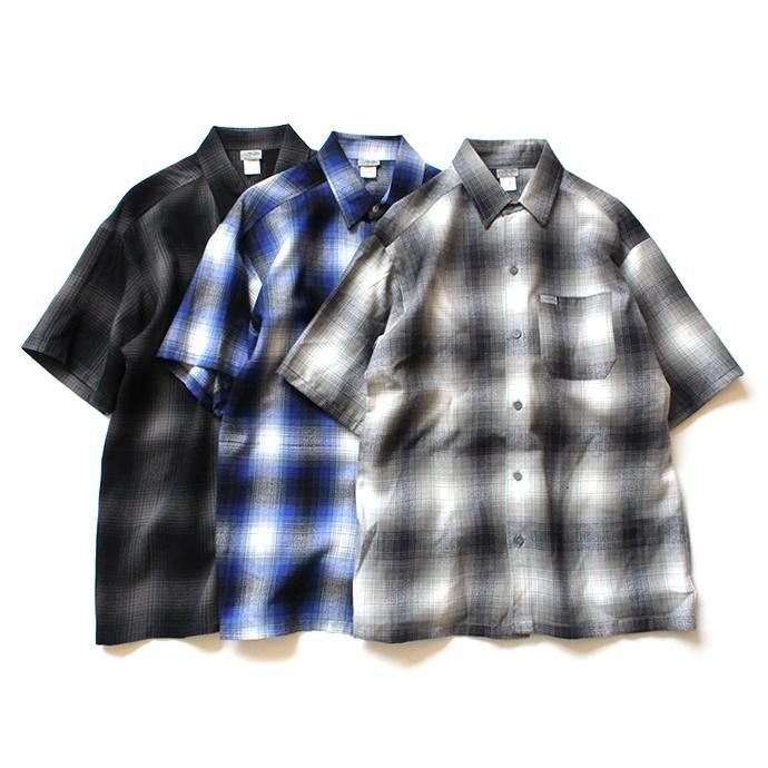 129081963 CalTop / 2000 オンブレチェック S/Sシャツ - Black/Charcoal<img class='new_mark_img2' src='//img.shop-pro.jp/img/new/icons47.gif' style='border:none;display:inline;margin:0px;padding:0px;width:auto;' /> 02
