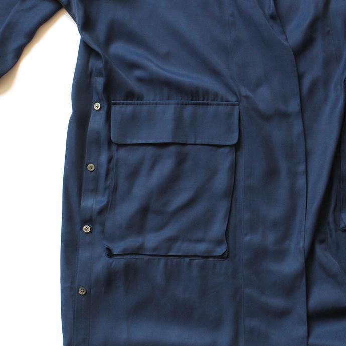 141710898 THEE(シー)/ oversize gown PV-SH-03 オーバーサイズガウン Navy 02