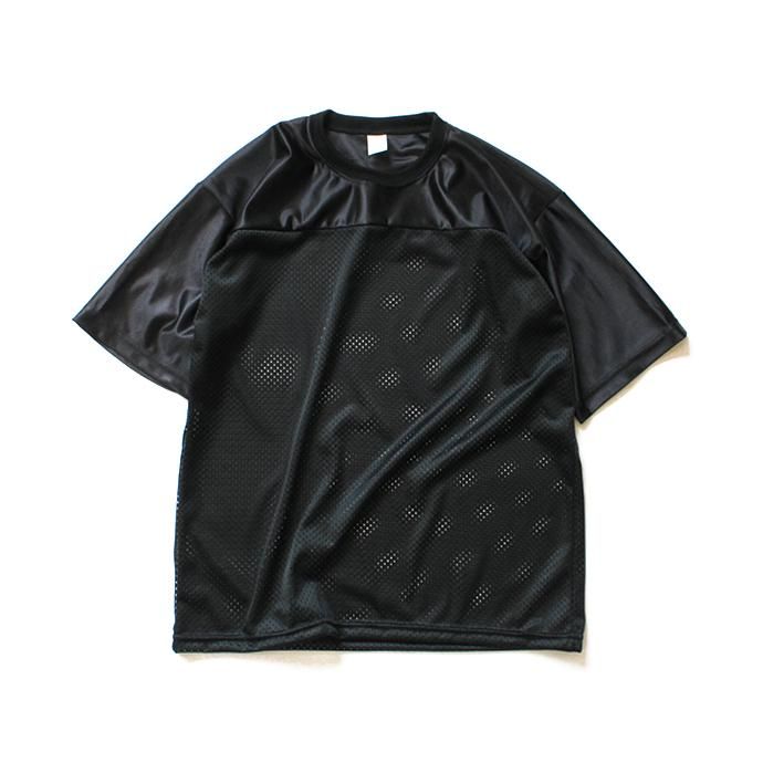 141713313 mushroom / Walter フットボールTシャツ - Black 01