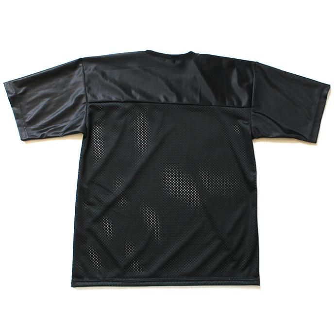 141713313 mushroom / Walter フットボールTシャツ - Black 02