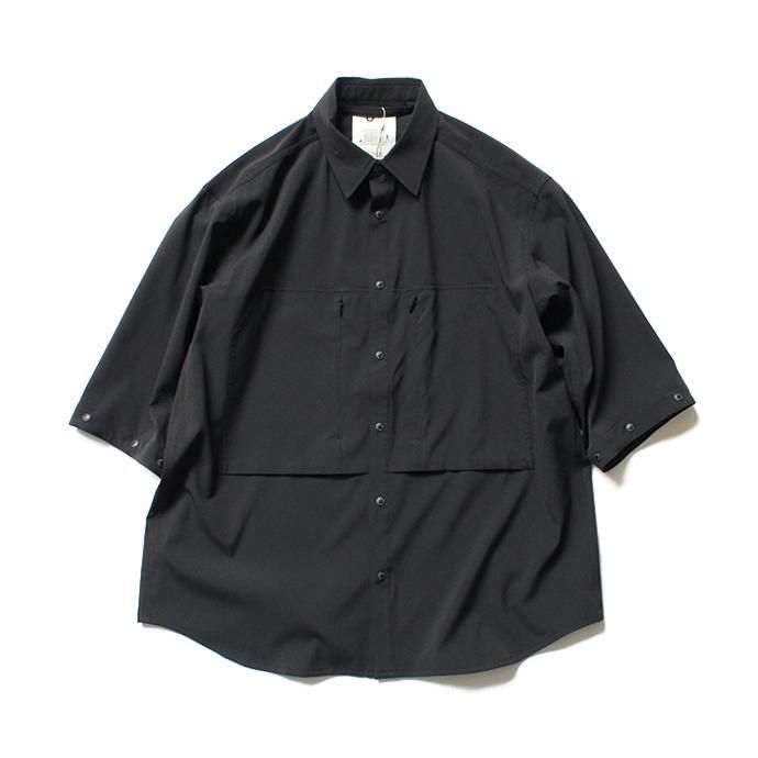 141798906 O-(オー)/ DOUBLE SLEEVE SHIRT ダブルスリーブシャツ 19S-08 - Black 02