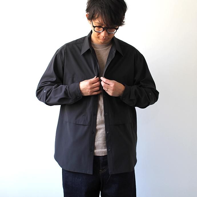 141798906 O-(オー)/ DOUBLE SLEEVE SHIRT ダブルスリーブシャツ 19S-08 - Black 02