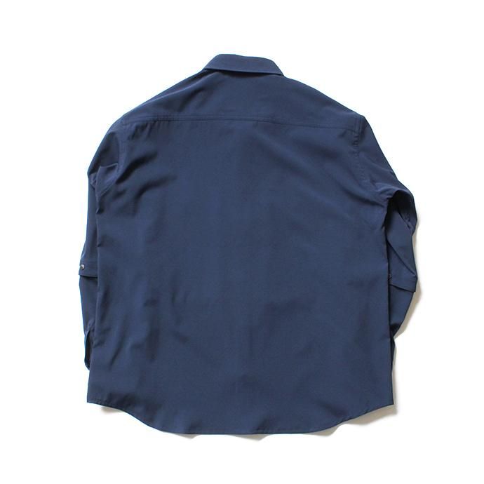 141799003 O-(オー)/ DOUBLE SLEEVE SHIRT ダブルスリーブシャツ 19S-08 - Navy 02