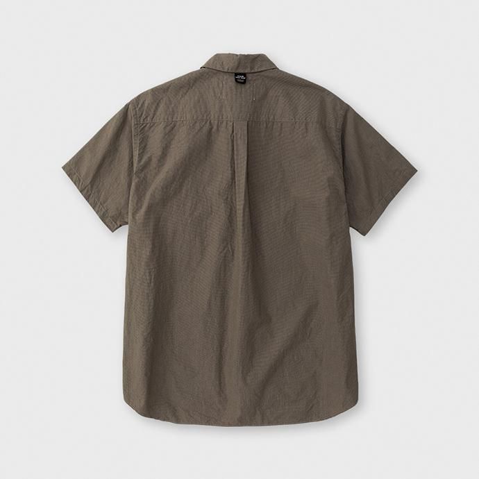 142146064 WISLOM / FRANCESC 半袖シャツ - POPLIN CHECK ベージュ 02