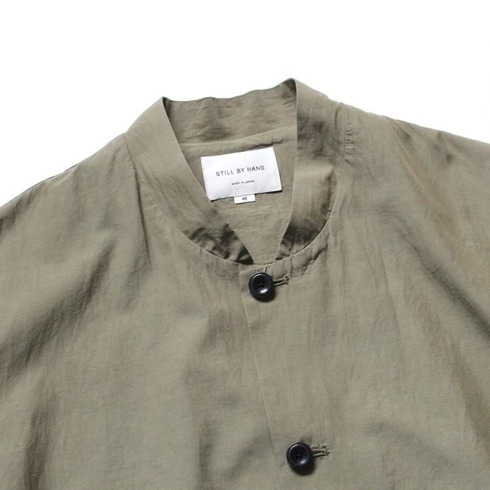 142336596 STILL BY HAND / BL0192 キュプラ混ブルゾン - Sage Green 02