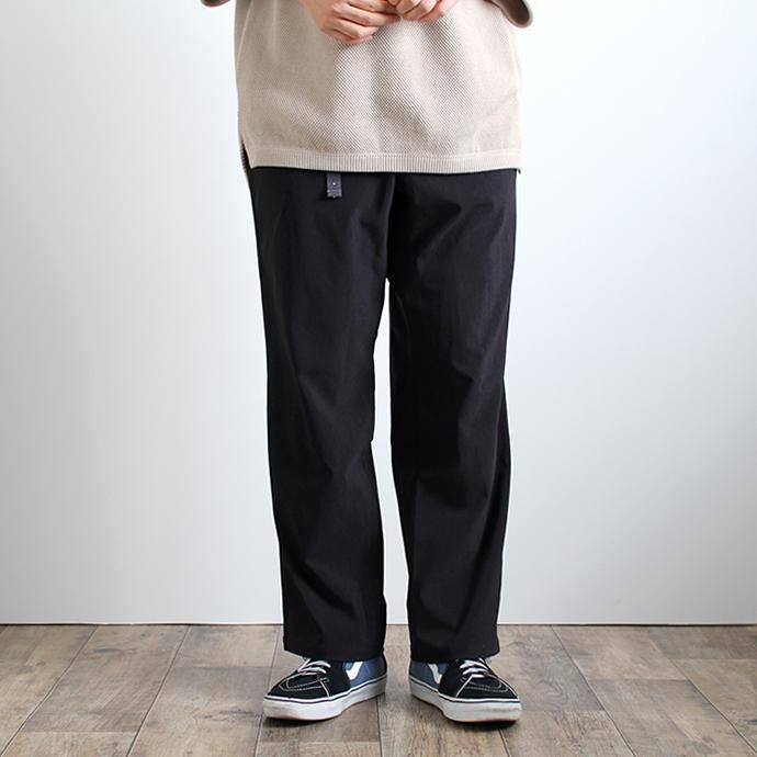 142337575 O-(オー)/ O-W-04 SICK EASY ストレッチイージーパンツ - Black 01