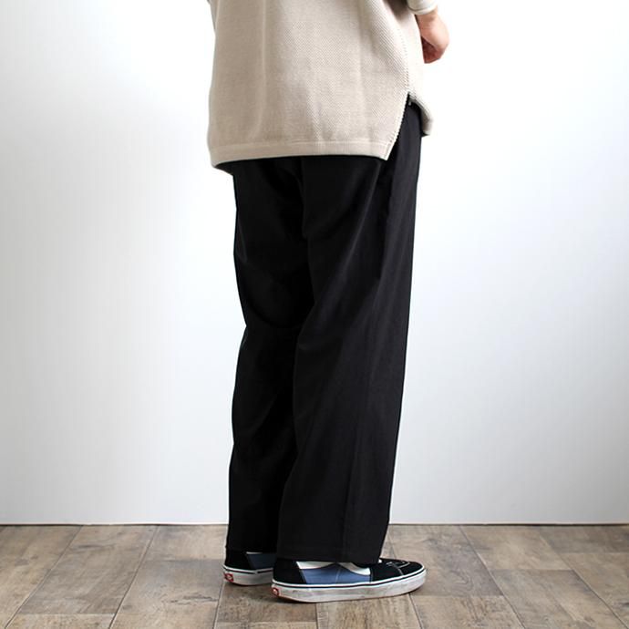142337575 O-(オー)/ O-W-04 SICK EASY ストレッチイージーパンツ - Black 02