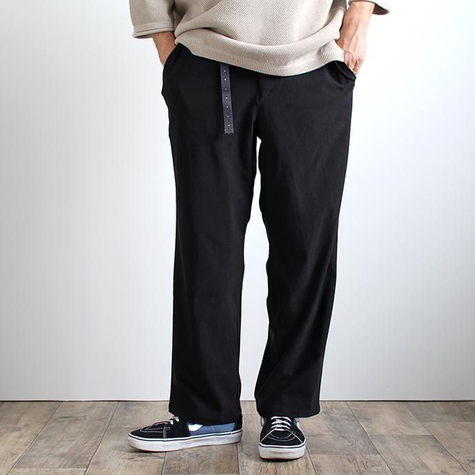 142337575 O-(オー)/ O-W-04 SICK EASY ストレッチイージーパンツ - Black 02