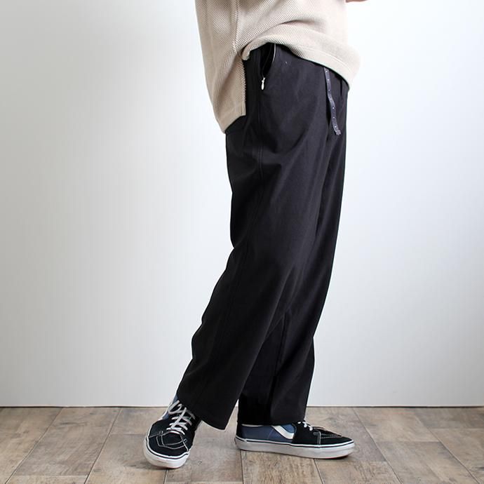 142337575 O-(オー)/ O-W-04 SICK EASY ストレッチイージーパンツ - Black 02