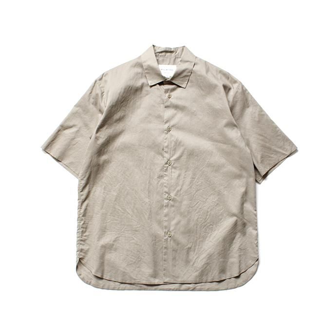 142443326 STILL BY HAND / SH0192 ローン素材 S/Sシャツ - Beige 01