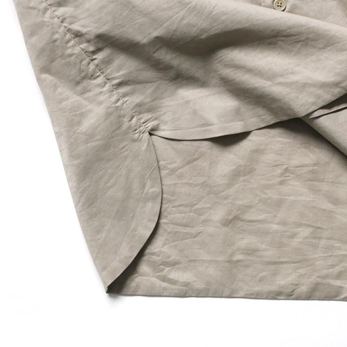 142443326 STILL BY HAND / SH0192 ローン素材 S/Sシャツ - Beige 02