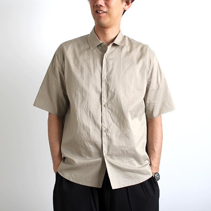 142443326 STILL BY HAND / SH0192 ローン素材 S/Sシャツ - Beige 02