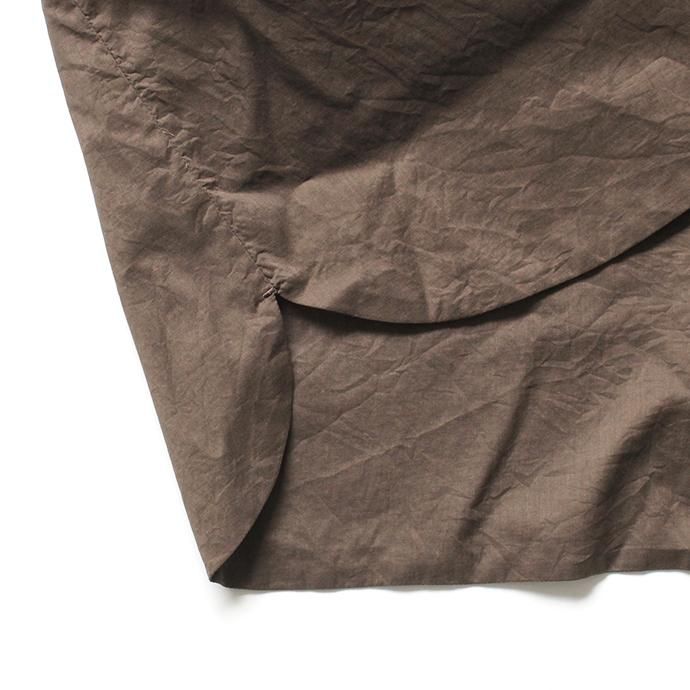 142443355 STILL BY HAND / SH0192 ローン素材 S/Sシャツ - Brown 02