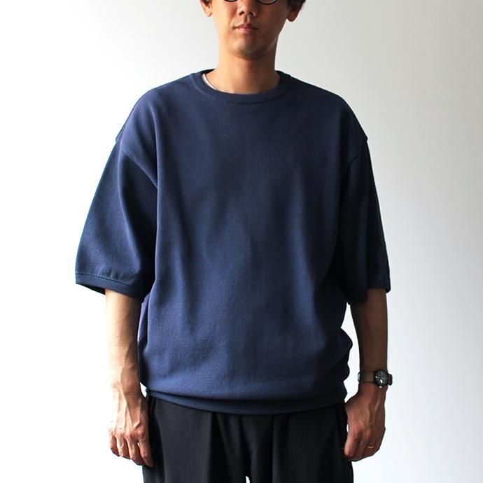 142489079 crepuscule / S/S knit 半袖ニット 1901-006 - Bluegreen 02