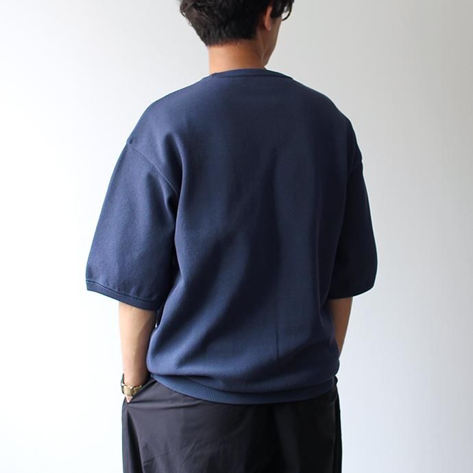 142489079 crepuscule / S/S knit 半袖ニット 1901-006 - Bluegreen 02