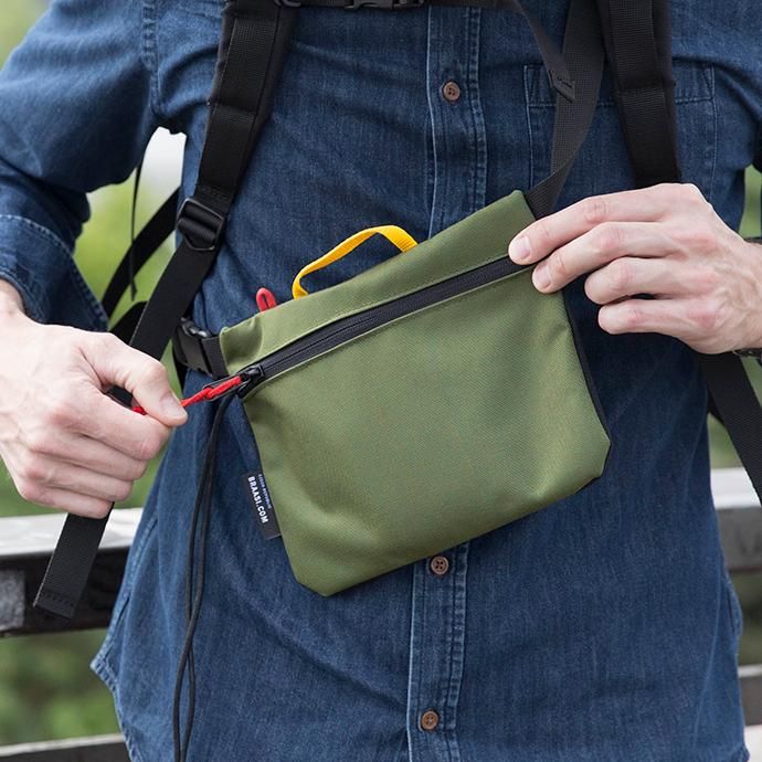 142605285 BRAASI INDUSTRY / POUCHE/SACOCHE - khaki サコッシュ カーキ 02