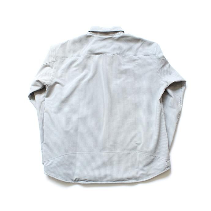142613173 O-(オー)/ STRIPE BAGGY SHIRT ストライプバギーシャツ O-S-04-B - Blue Stripe 02
