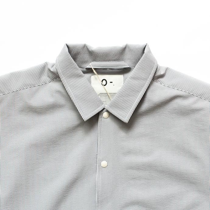 142613173 O-(オー)/ STRIPE BAGGY SHIRT ストライプバギーシャツ O-S-04-B - Blue Stripe 02