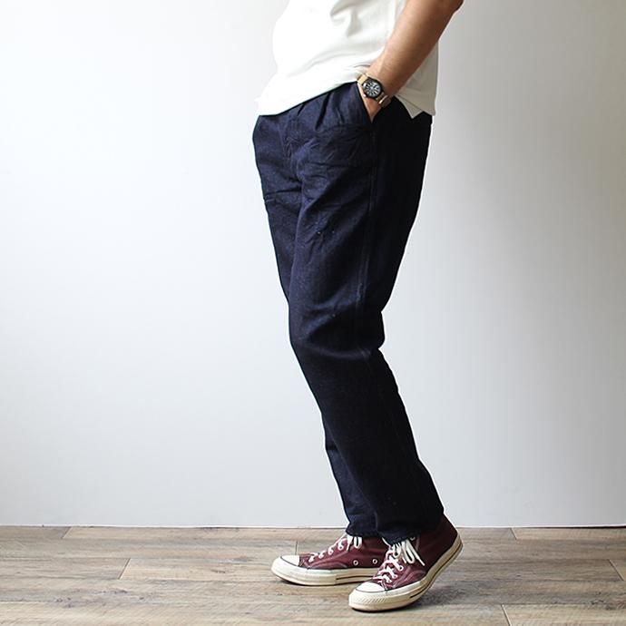 142786201 STILL BY HAND / DN0192 リネン混デニムパンツ - Navy 01