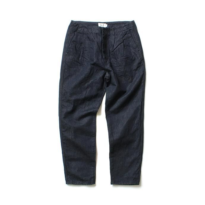 142786201 STILL BY HAND / DN0192 リネン混デニムパンツ - Navy 02