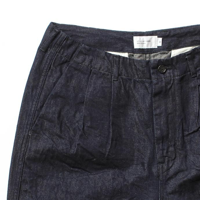 142786201 STILL BY HAND / DN0192 リネン混デニムパンツ - Navy 02