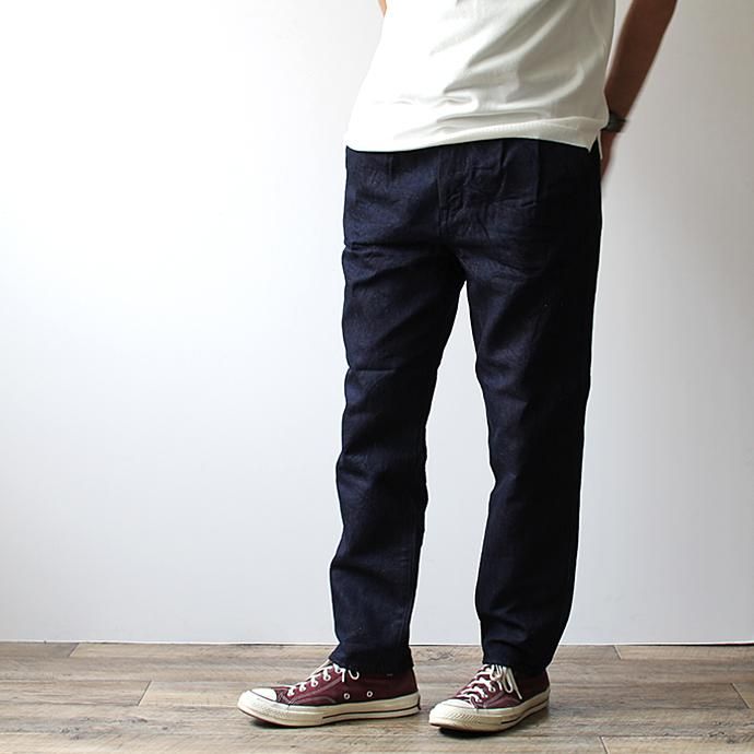 142786201 STILL BY HAND / DN0192 リネン混デニムパンツ - Navy 02