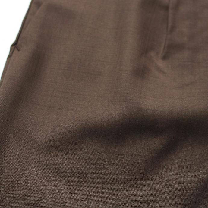 142795255 STILL BY HAND / PT0392 サマーウール イージーショーツ - Brown 02