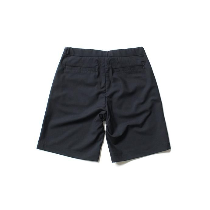 142795282 STILL BY HAND / PT0392 サマーウール イージーショーツ - Navy Check 02