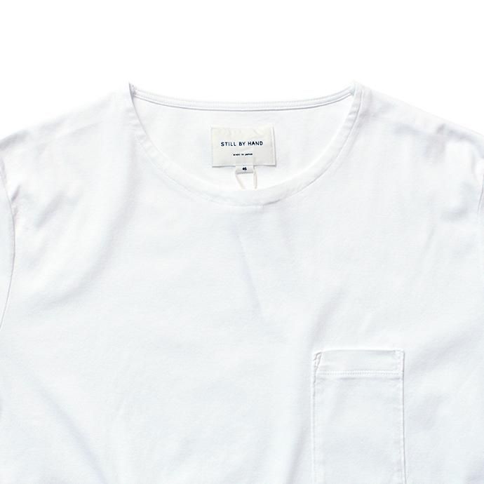 142818240 STILL BY HAND / CS0492 スムース素材Tシャツ - White 02