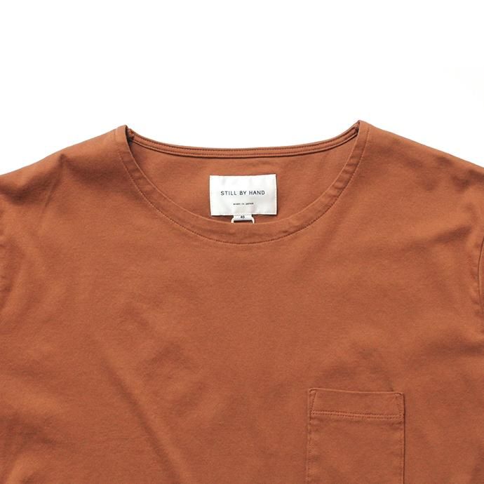 142818474 STILL BY HAND / CS0492 スムース素材Tシャツ - Orange 02