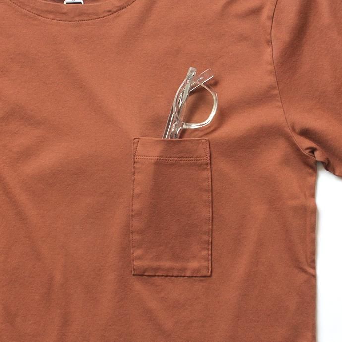 142818474 STILL BY HAND / CS0492 スムース素材Tシャツ - Orange 02