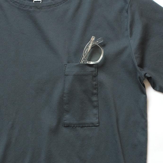 142818521 STILL BY HAND / CS0492 スムース素材Tシャツ - Charcoal 02