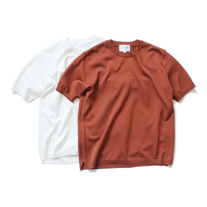 142818691 STILL BY HAND / KN0192 ニットTシャツ - Brick 02