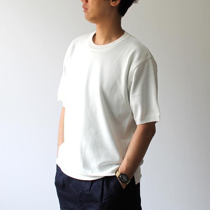 142818709 STILL BY HAND / KN0192 ニットTシャツ - Off White 02