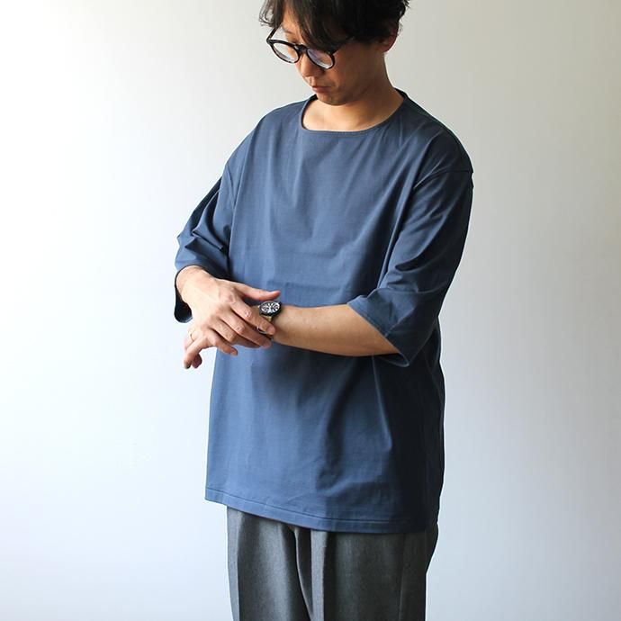 142827963 smoothday / ユニセックス 60/2 テクノラマ天竺 オーバーサイズ 7分袖Tシャツ SN-T005-002 - オフホワイト 02