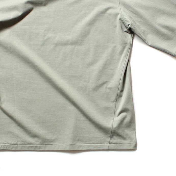 142828006 smoothday / ユニセックス 60/2 テクノラマ天竺 オーバーサイズ 7分袖Tシャツ SN-T005-002 - スモークミント 02