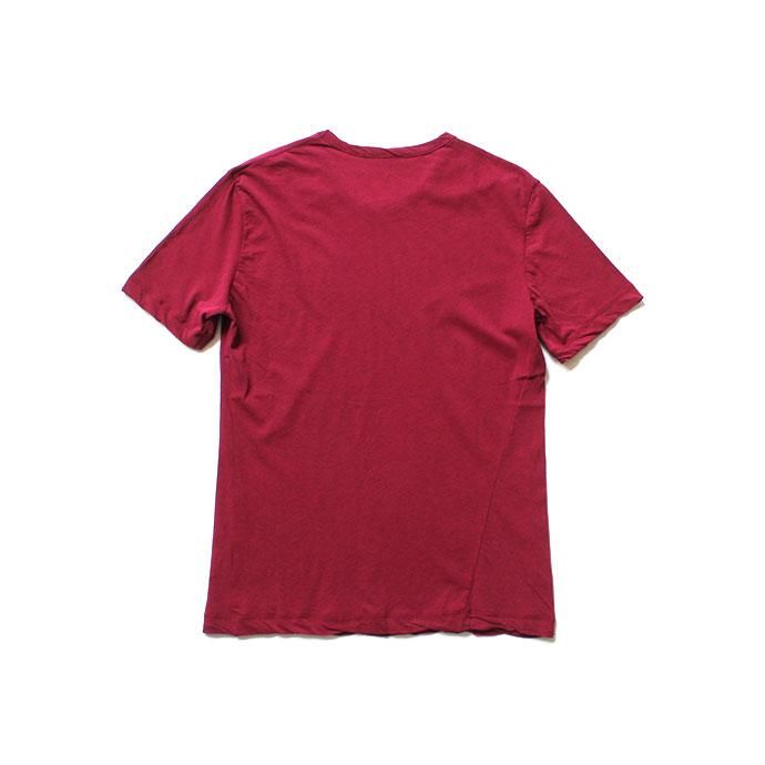 142828404 smoothday / 80/1 メンズ コズモラマ ハイゲージ天竺 クルーネックTシャツ SN-T050-001 - ボルドー 02