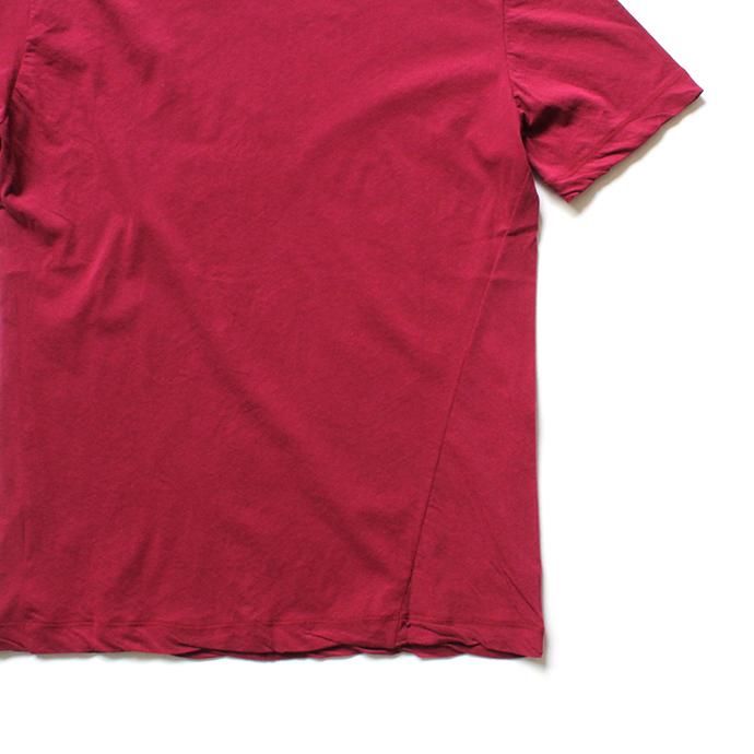 142828404 smoothday / 80/1 メンズ コズモラマ ハイゲージ天竺 クルーネックTシャツ SN-T050-001 - ボルドー 02