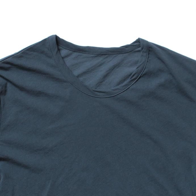 142828464 smoothday / 80/1 メンズ コズモラマ ハイゲージ天竺 クルーネックTシャツ SN-T050-001 - ブルー 02