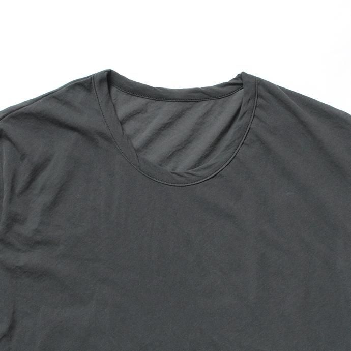 142828520 smoothday / 80/1 メンズ コズモラマ ハイゲージ天竺 クルーネックTシャツ SN-T050-001 - チャコールグレー 02